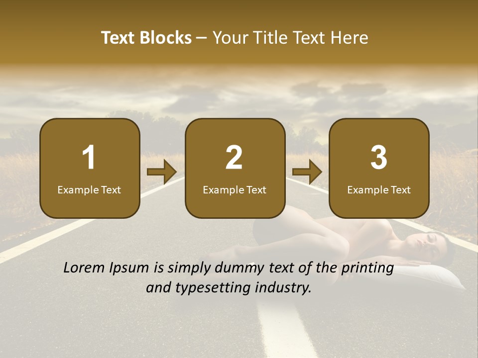 Girl Traffic  PowerPoint Template