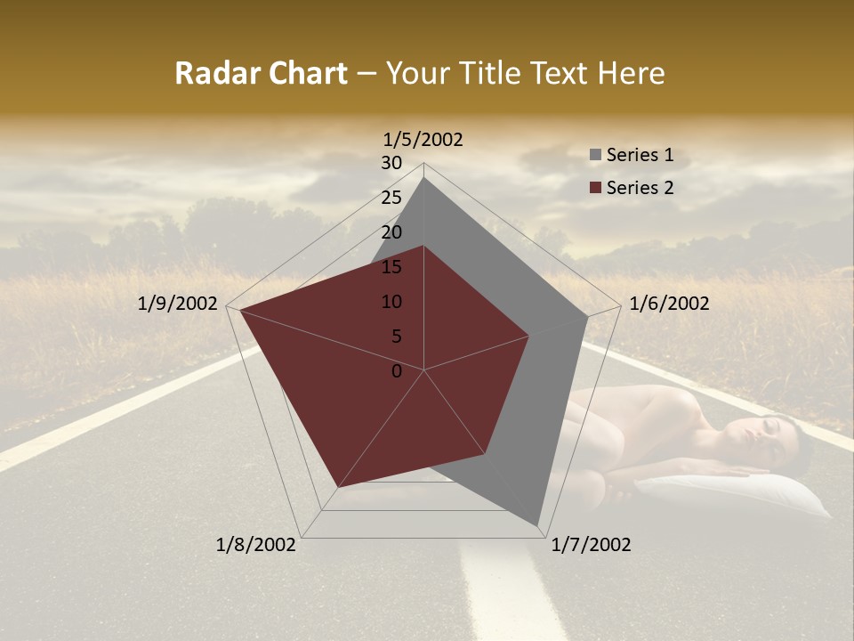 Girl Traffic  PowerPoint Template