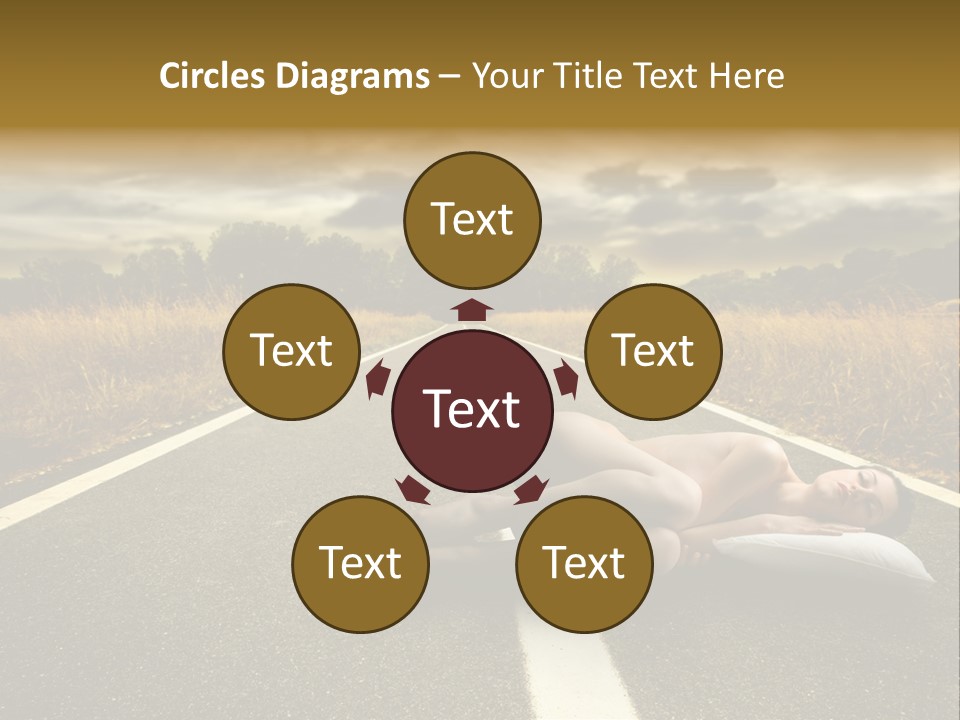 Girl Traffic  PowerPoint Template