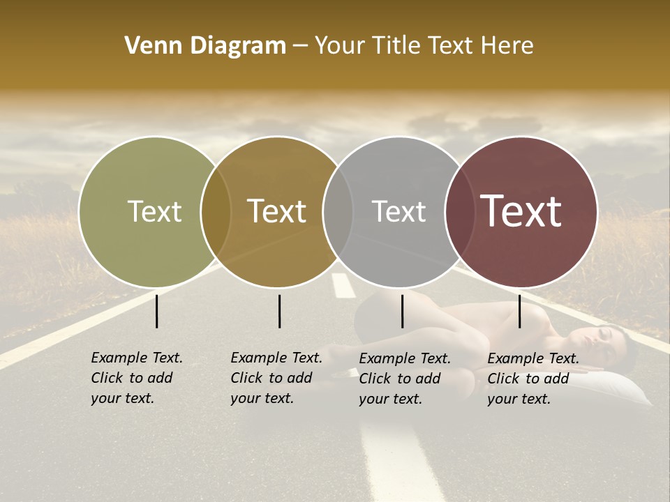 Girl Traffic  PowerPoint Template