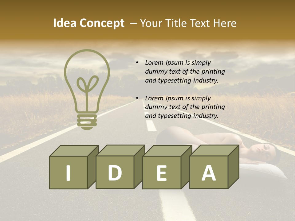 Girl Traffic  PowerPoint Template