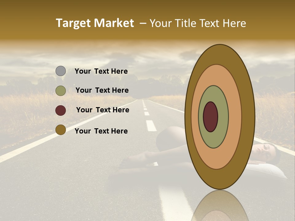 Girl Traffic  PowerPoint Template