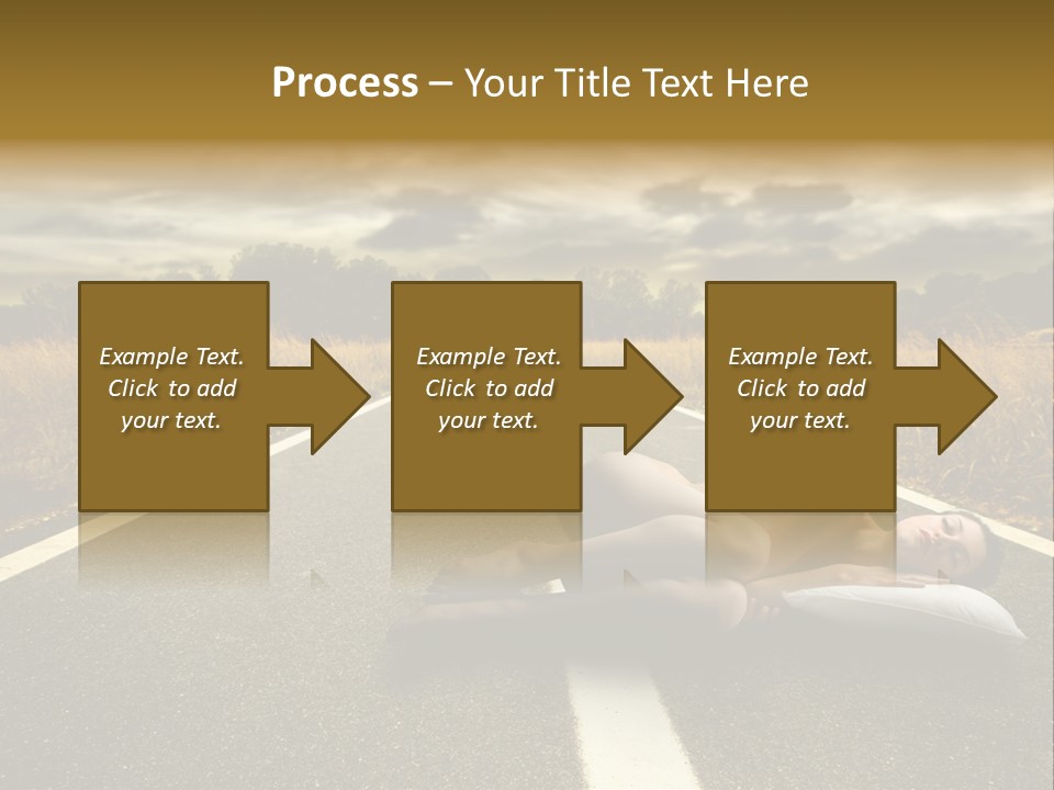 Girl Traffic  PowerPoint Template