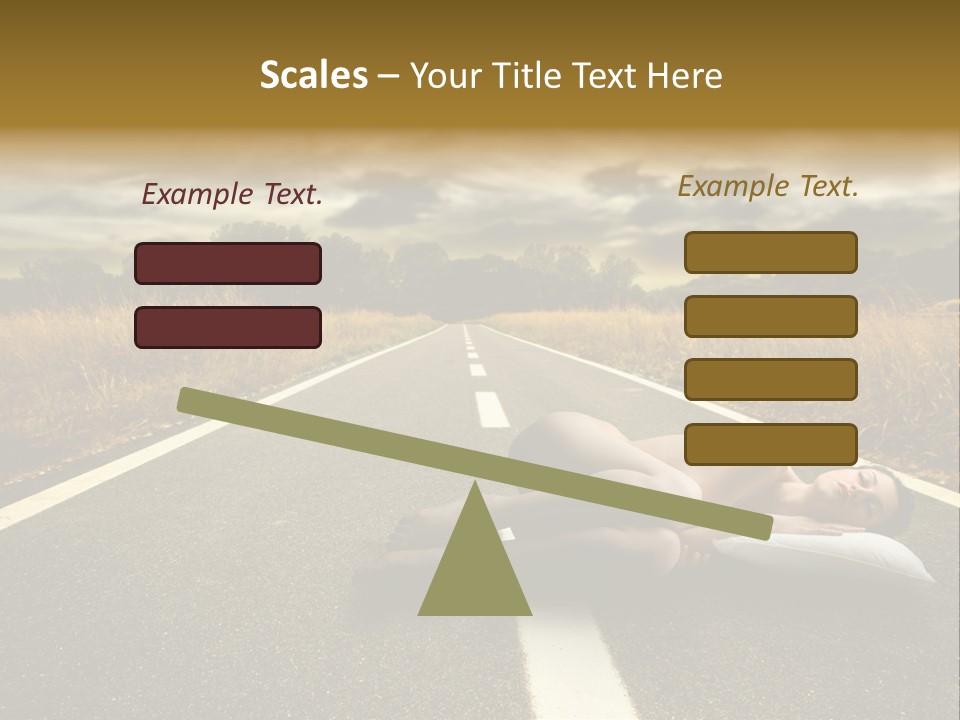 Girl Traffic  PowerPoint Template