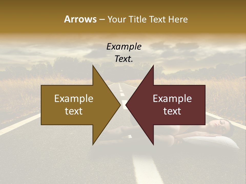 Girl Traffic  PowerPoint Template