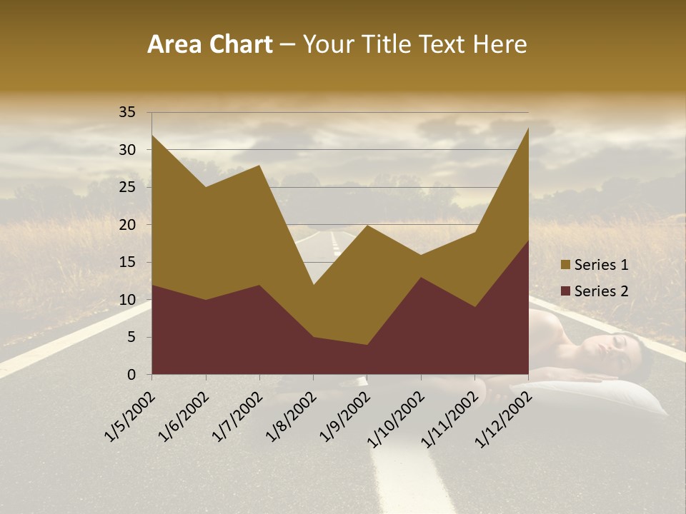 Girl Traffic  PowerPoint Template