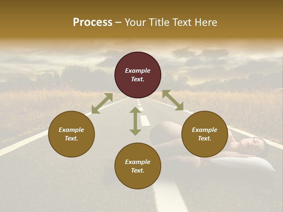 Girl Traffic  PowerPoint Template