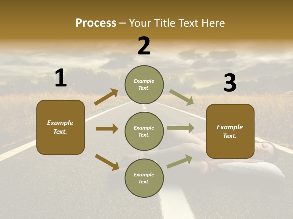 Girl Traffic  PowerPoint Template