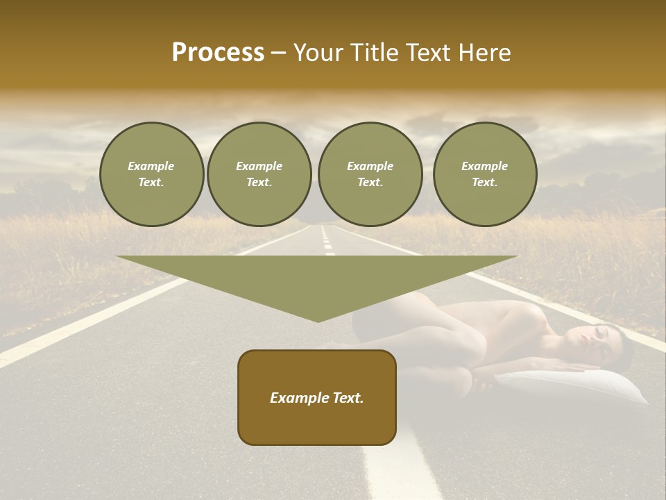 Girl Traffic  PowerPoint Template