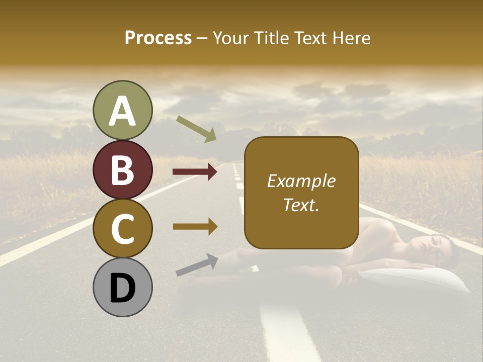 Girl Traffic  PowerPoint Template