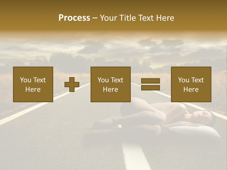 Girl Traffic  PowerPoint Template