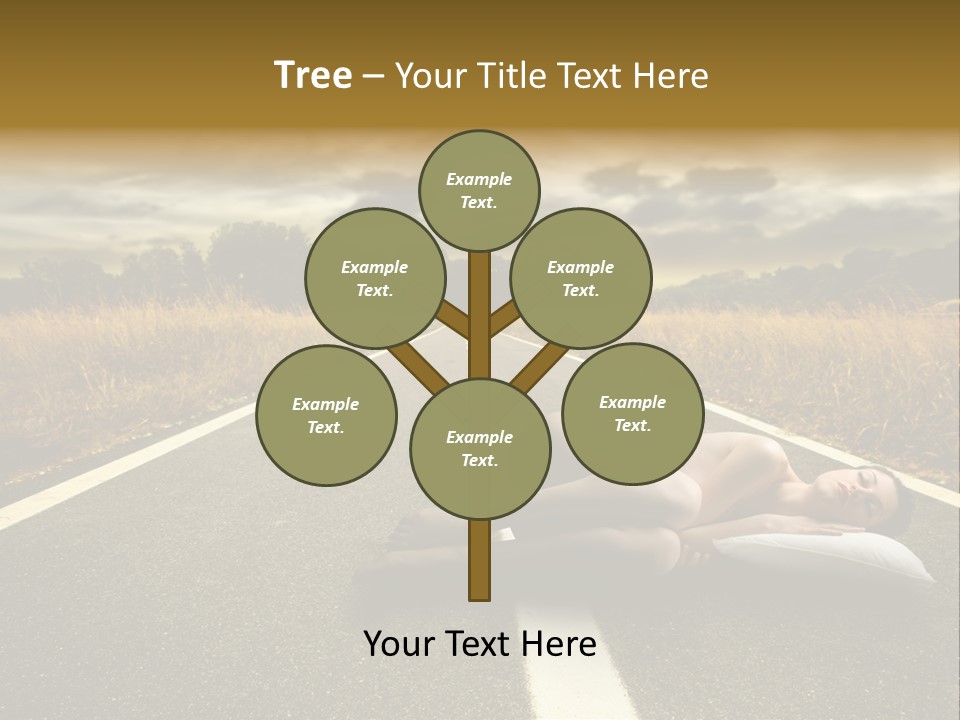 Girl Traffic  PowerPoint Template