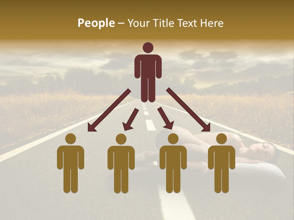 Girl Traffic  PowerPoint Template