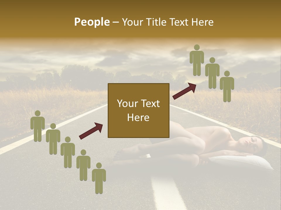 Girl Traffic  PowerPoint Template