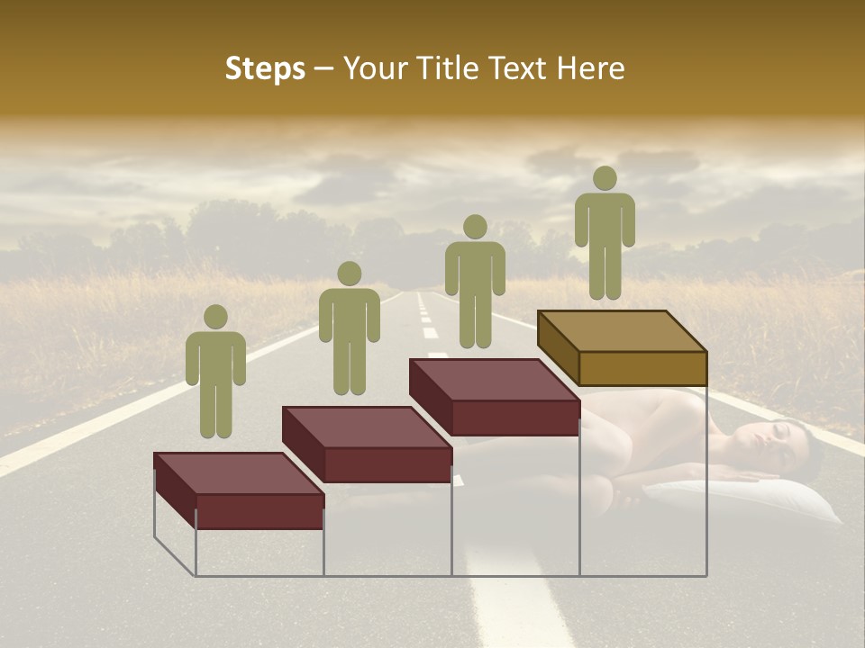 Girl Traffic  PowerPoint Template