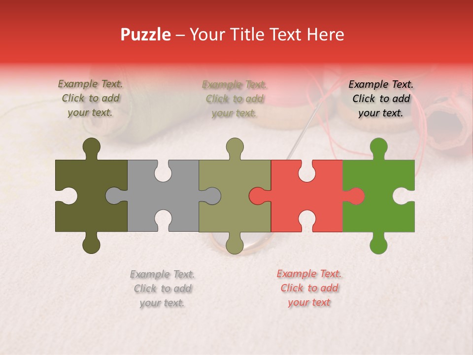 Cotton Green Trimmer PowerPoint Template