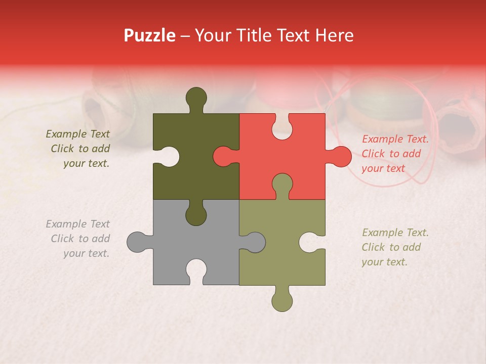 Cotton Green Trimmer PowerPoint Template