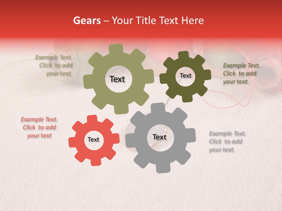 Cotton Green Trimmer PowerPoint Template