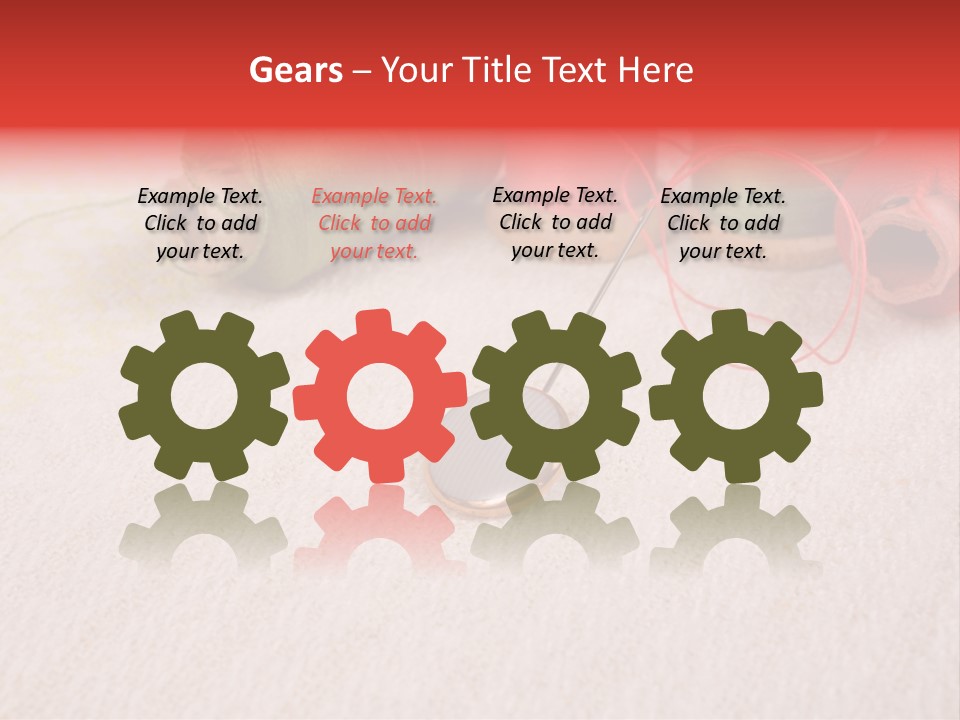 Cotton Green Trimmer PowerPoint Template