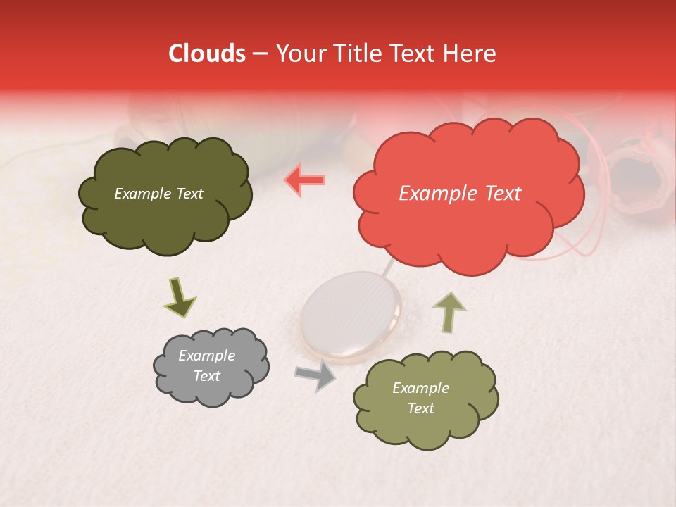 Cotton Green Trimmer PowerPoint Template