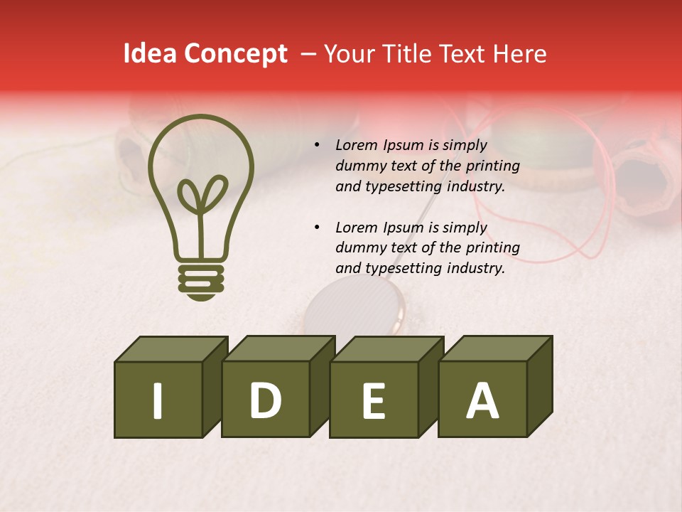 Cotton Green Trimmer PowerPoint Template