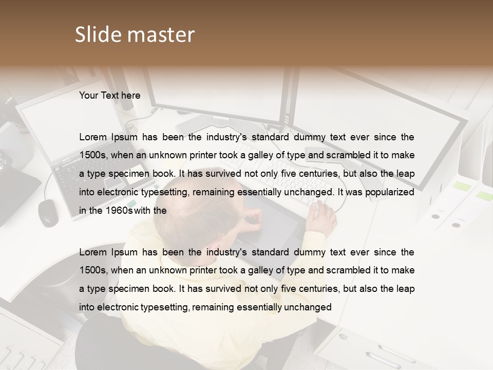 Designer At Work PowerPoint Template