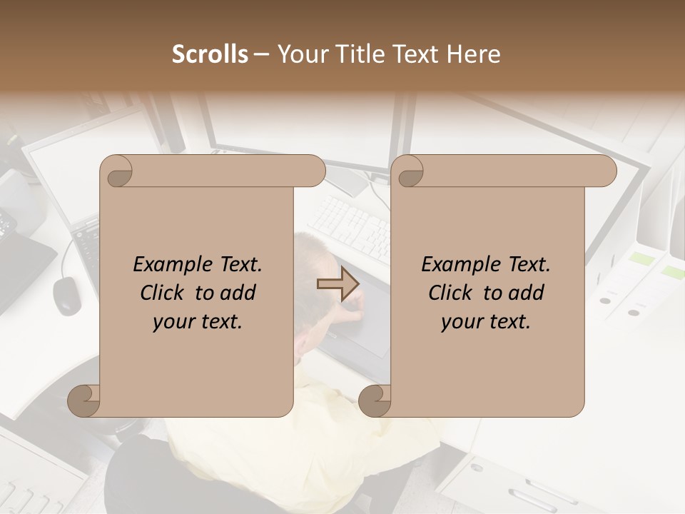 Designer At Work PowerPoint Template