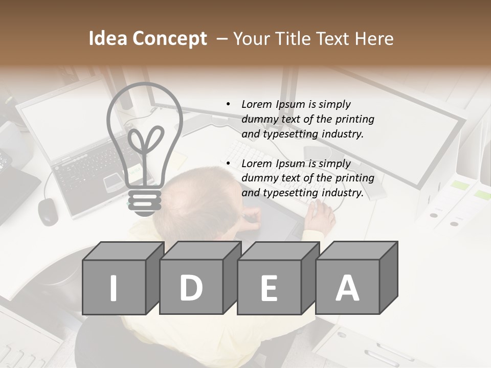 Designer At Work PowerPoint Template