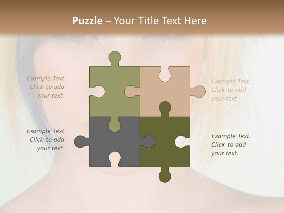 Short Asymmetrical Haircuts PowerPoint Template