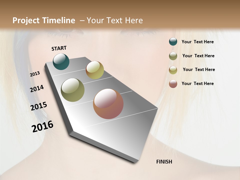 Short Asymmetrical Haircuts PowerPoint Template