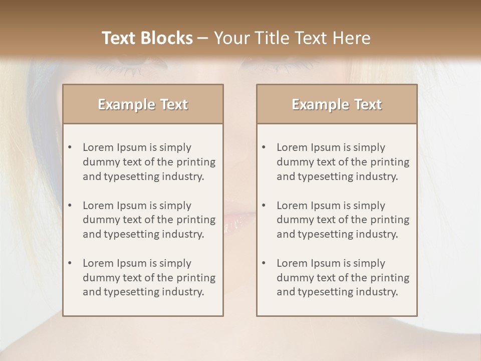 Short Asymmetrical Haircuts PowerPoint Template
