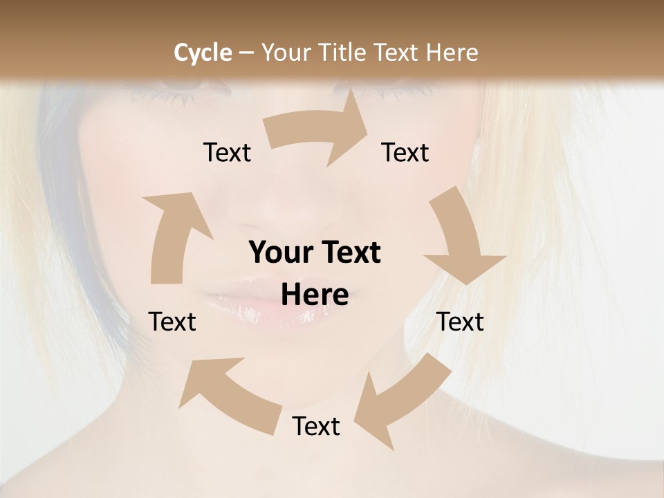 Short Asymmetrical Haircuts PowerPoint Template