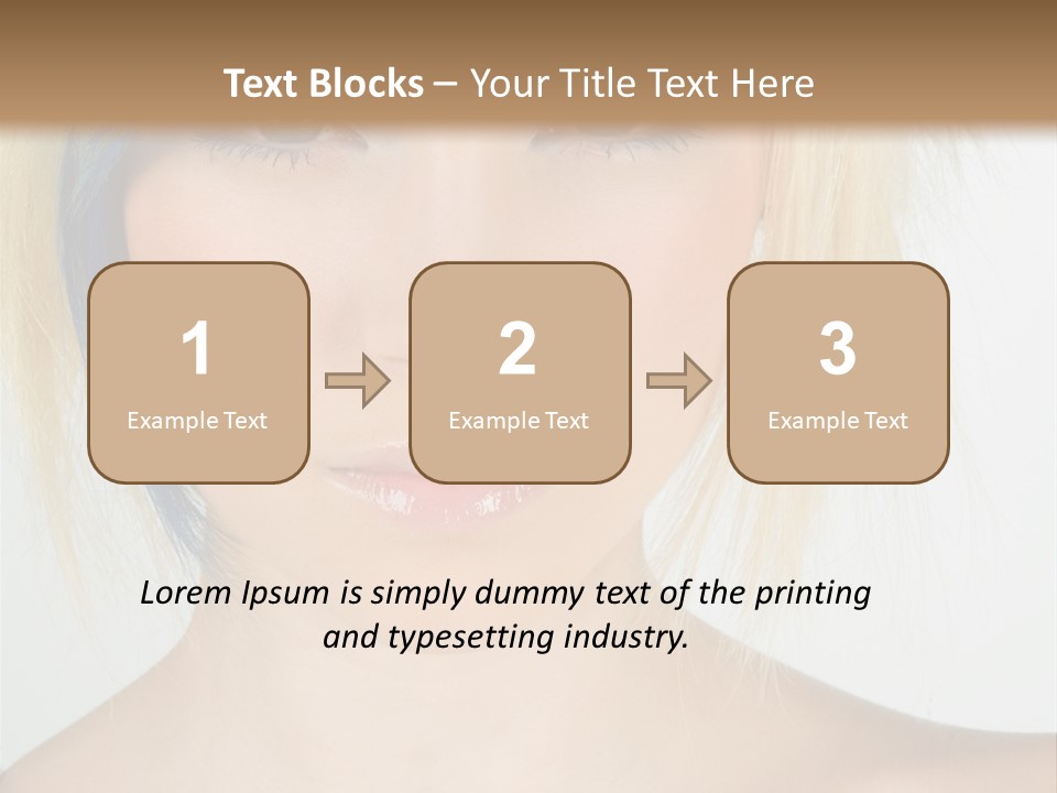 Short Asymmetrical Haircuts PowerPoint Template