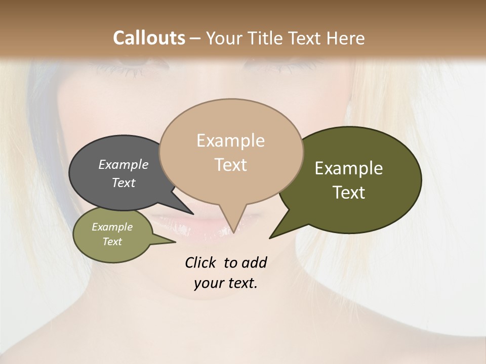 Short Asymmetrical Haircuts PowerPoint Template