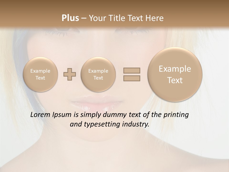 Short Asymmetrical Haircuts PowerPoint Template