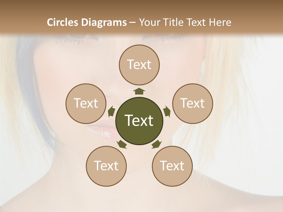 Short Asymmetrical Haircuts PowerPoint Template