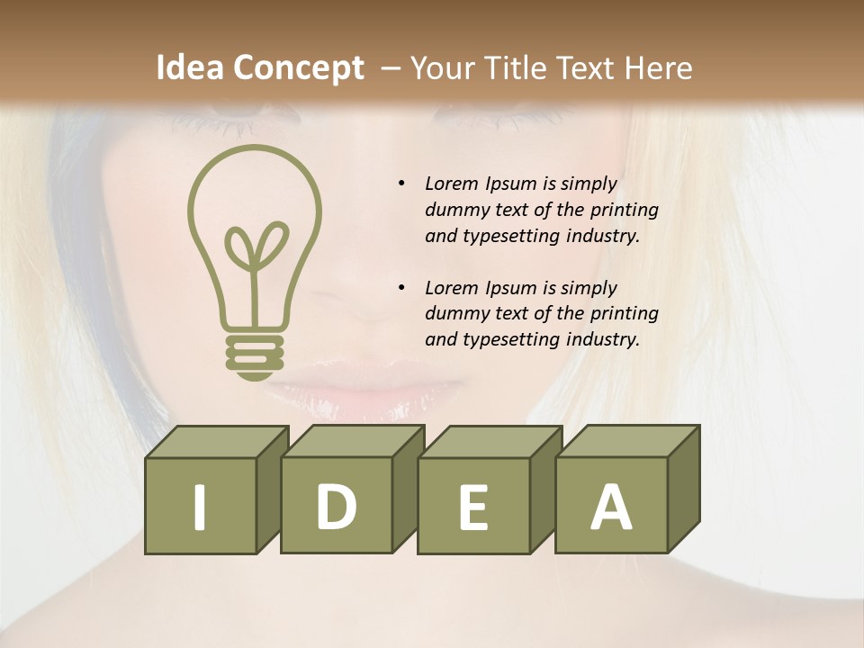 Short Asymmetrical Haircuts PowerPoint Template