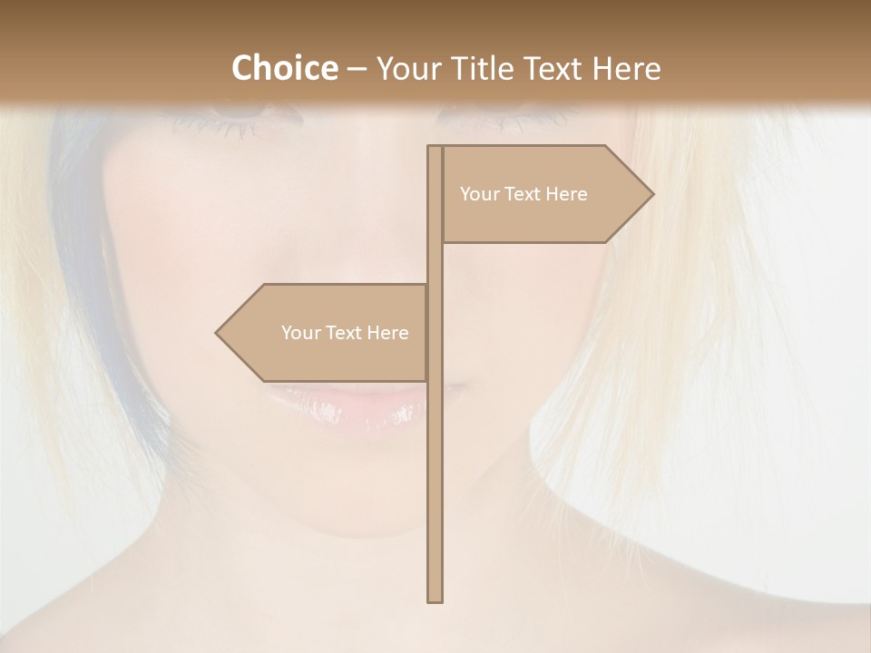 Short Asymmetrical Haircuts PowerPoint Template
