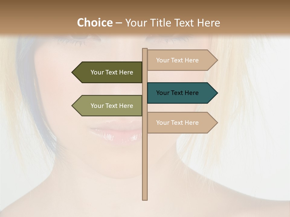 Short Asymmetrical Haircuts PowerPoint Template