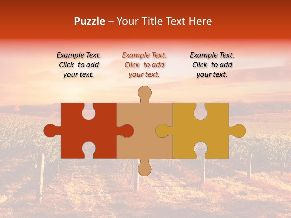 Vineyard Sunset PowerPoint Template