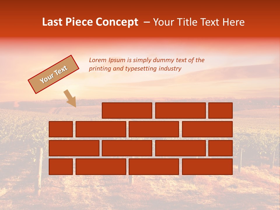 Vineyard Sunset PowerPoint Template
