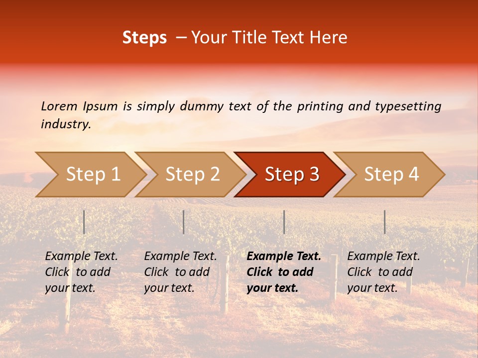 Vineyard Sunset PowerPoint Template