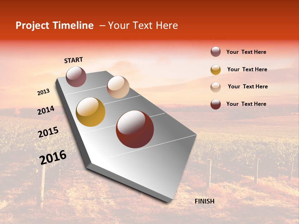 Vineyard Sunset PowerPoint Template