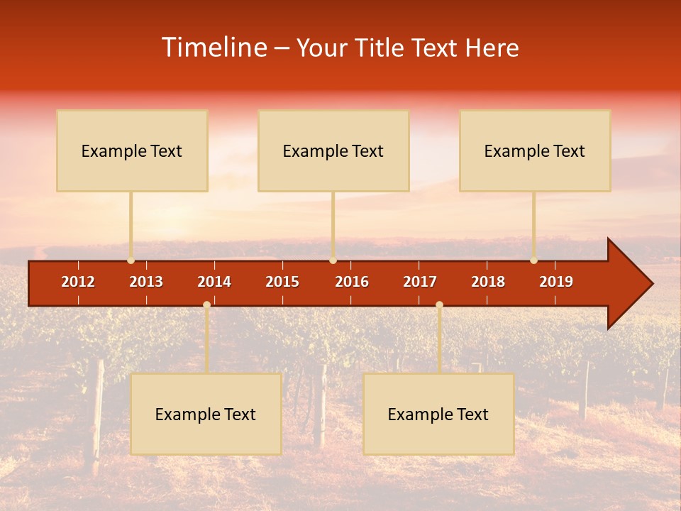 Vineyard Sunset PowerPoint Template