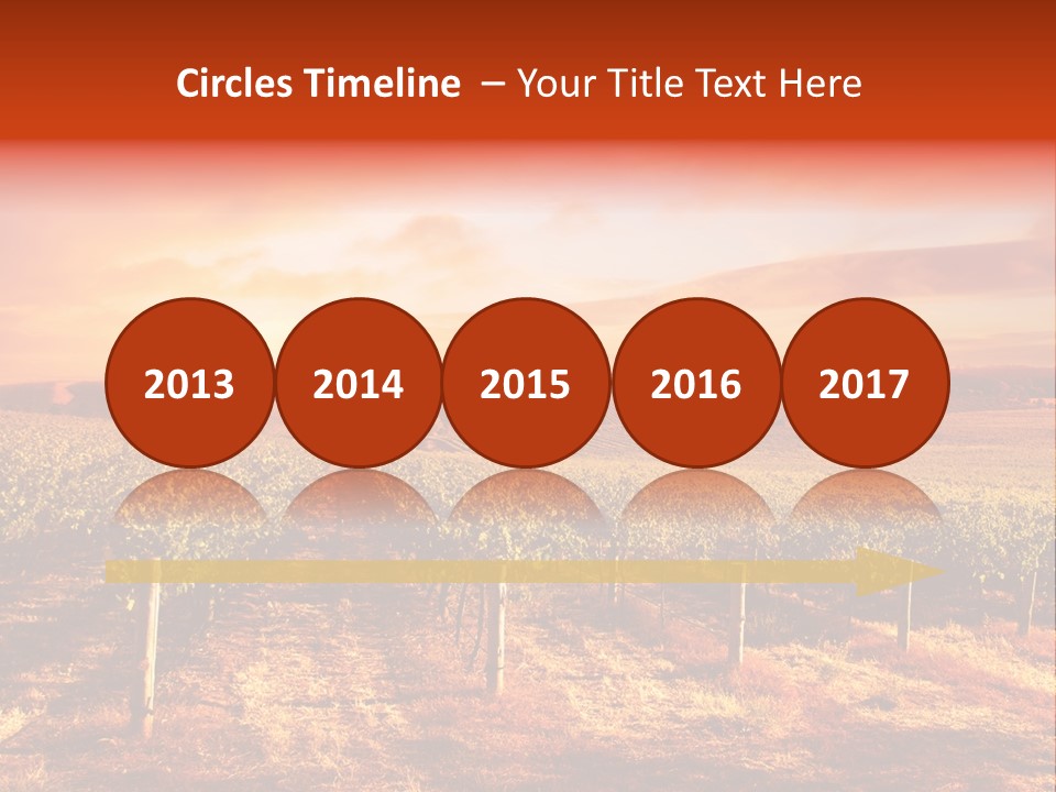 Vineyard Sunset PowerPoint Template