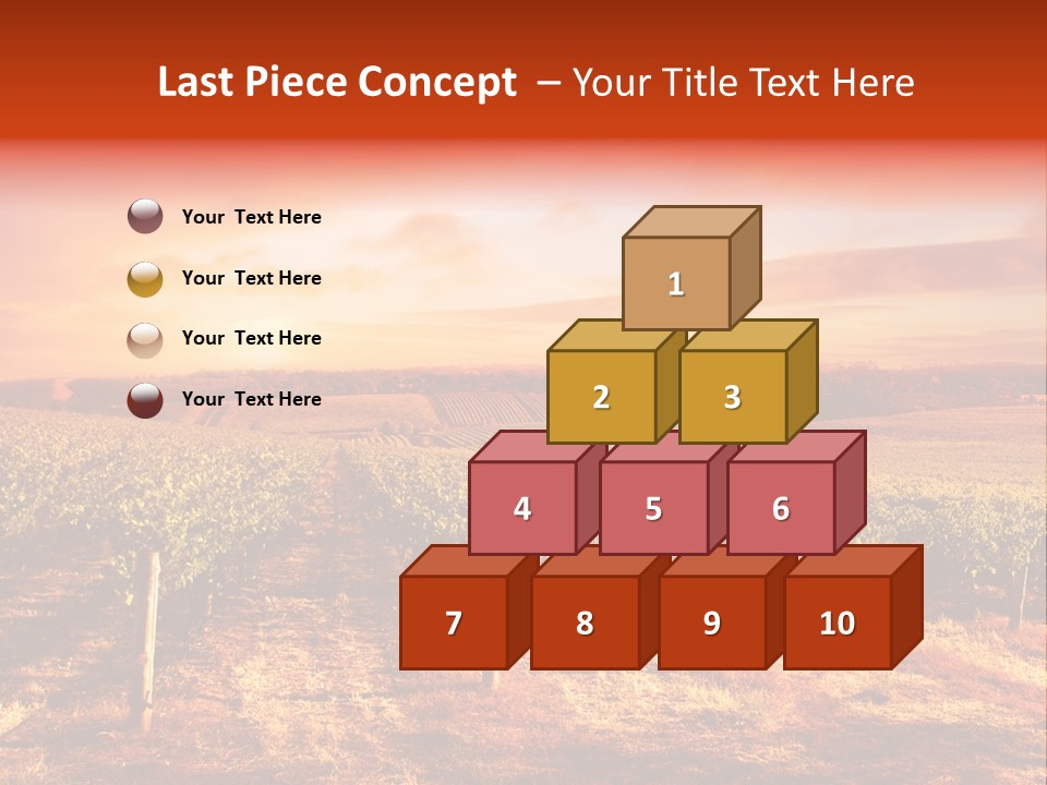 Vineyard Sunset PowerPoint Template