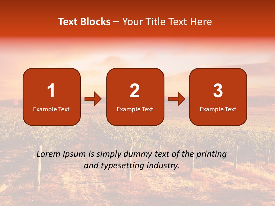 Vineyard Sunset PowerPoint Template