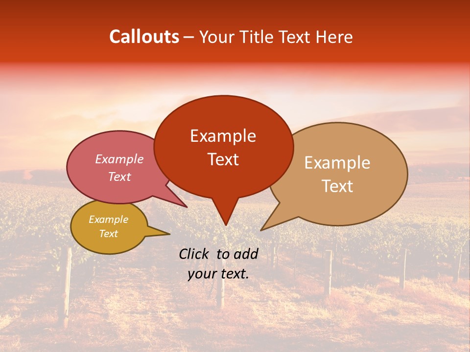Vineyard Sunset PowerPoint Template