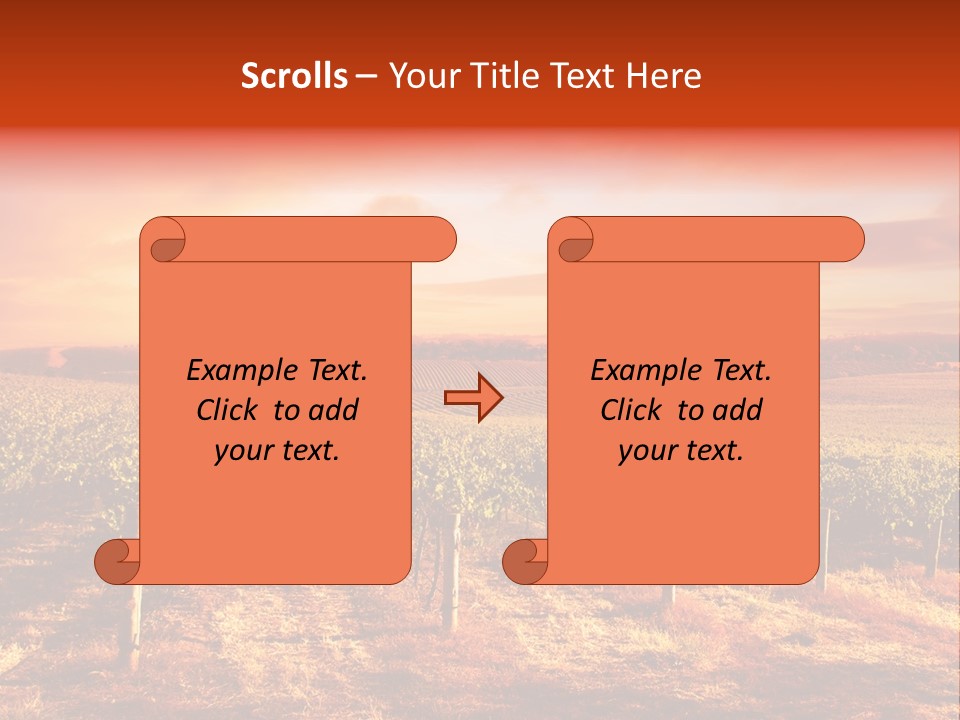 Vineyard Sunset PowerPoint Template