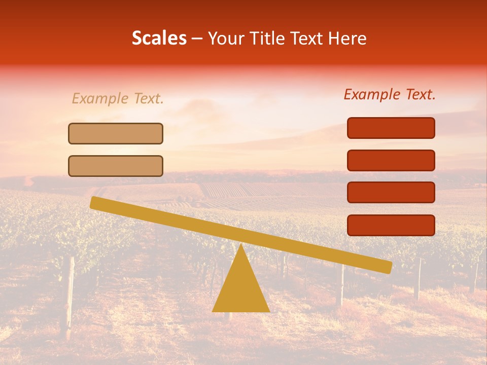 Vineyard Sunset PowerPoint Template